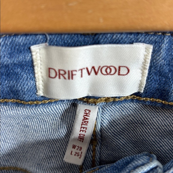 Driftwood Women's Pants Sz 29 Jeans Charlee Embroidered Cuff - Picture 5 of 9